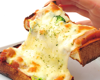 イートイン限定のオリジナルピザの画像