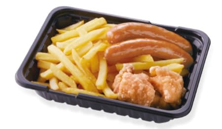 唐揚げ＆ソーセージの画像