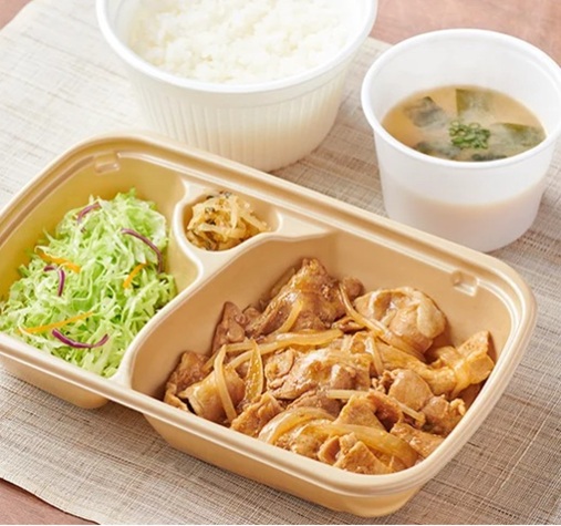 やよい軒のお持ち帰り(テイクアウト)メニューしょうが焼定食