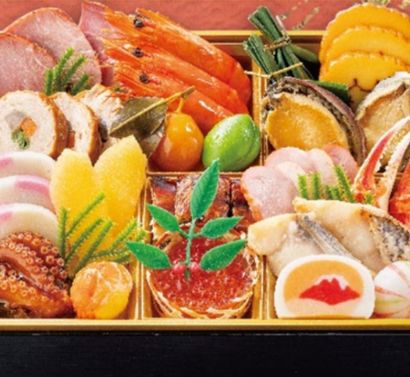 魚べいんのおせち1の段の画像