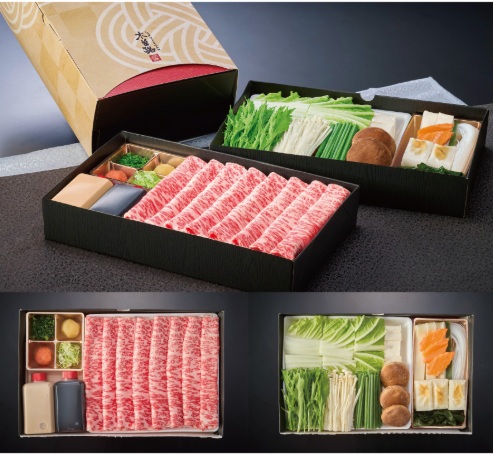 木曽路のお持ち帰り(テイクアウト)メニューの和牛霜降肉しゃぶしゃぶセット