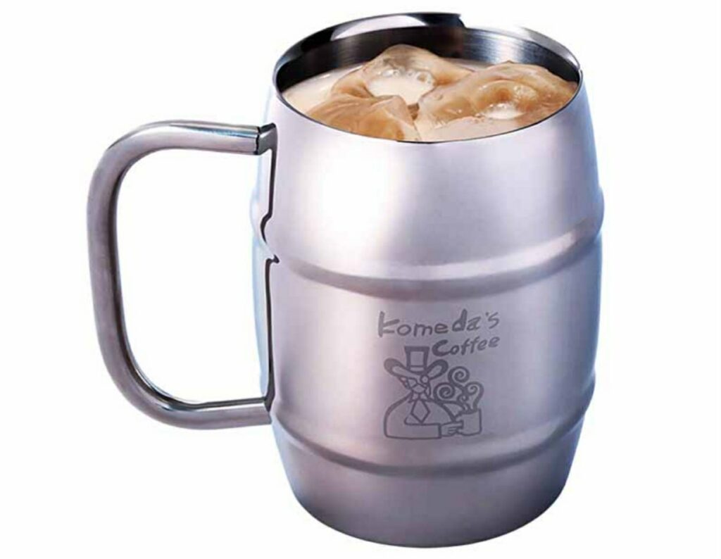 コメダ珈琲のお持ち帰り(テイクアウト)メニュー アイスミルクコーヒーたっぷりサイズ