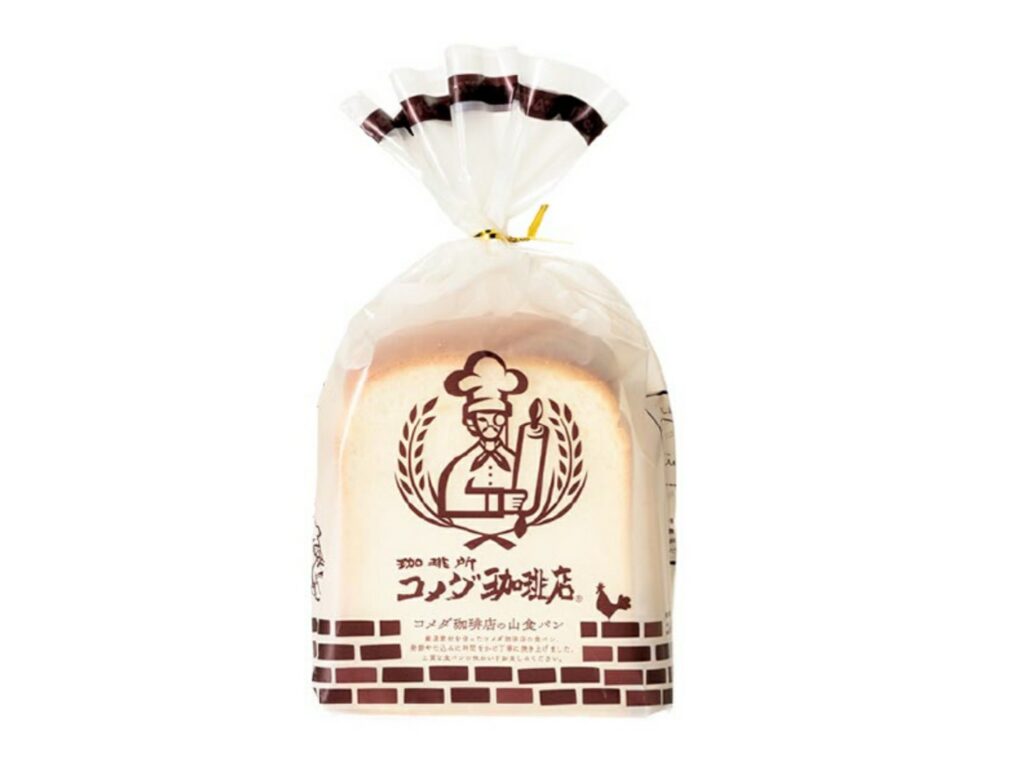 コメダ珈琲のお持ち帰り(テイクアウト)メニュー 持帰)3枚切 山食パン