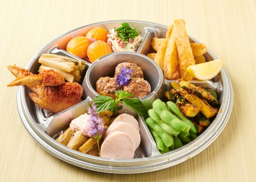 つるとんたんのお持ち帰り(テイクアウト)の特製オードブル(2～3人前)