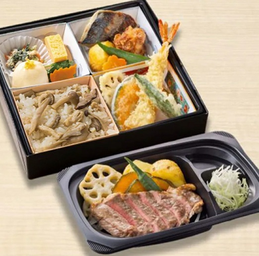 藍屋のお持ち帰り(テイクアウト)メニュー 松花堂弁当(サーロインステーキ付き)
