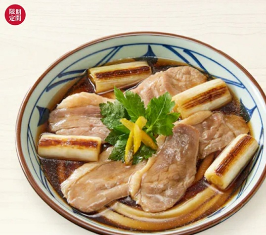 丸亀製麺のお持ち帰り(テイクアウト)メニュー鴨ねぎうどん