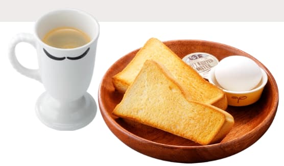 びっくりドンキーのプレーントーストセット(みそ汁orドリンク)