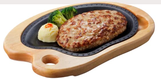 びっくりドンキーのレギュラーバーグステーキ