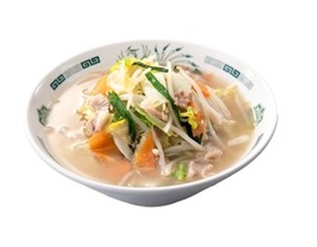 日高屋の野菜たっぷりタンメン(麺少なめ)