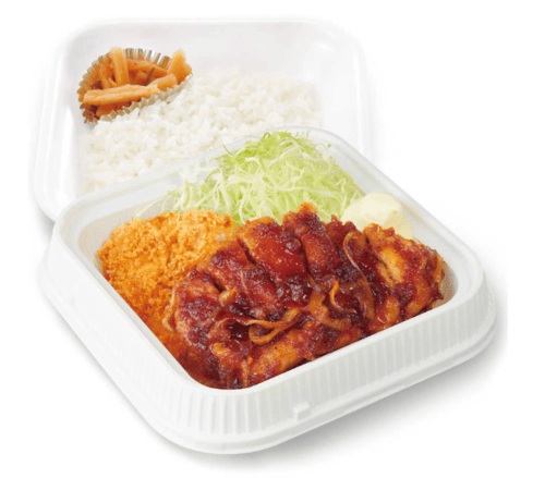 トンテキとロースカツ弁当