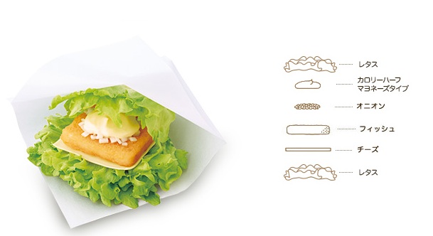 モスバーガーのモスの菜摘(なつみ) フィッシュ