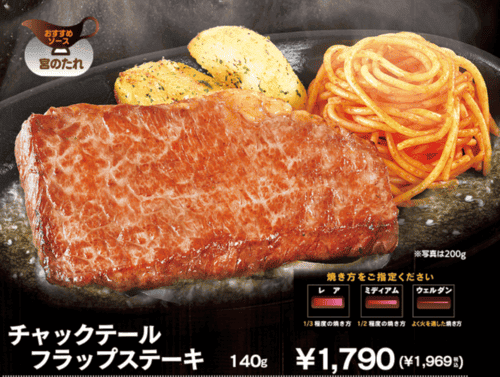 チャックテールフラップステーキの画像