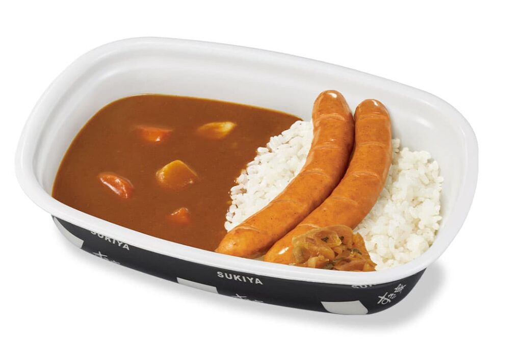 すき家のお持ち帰り(テイクアウト)メニュー　ソーセージカレー