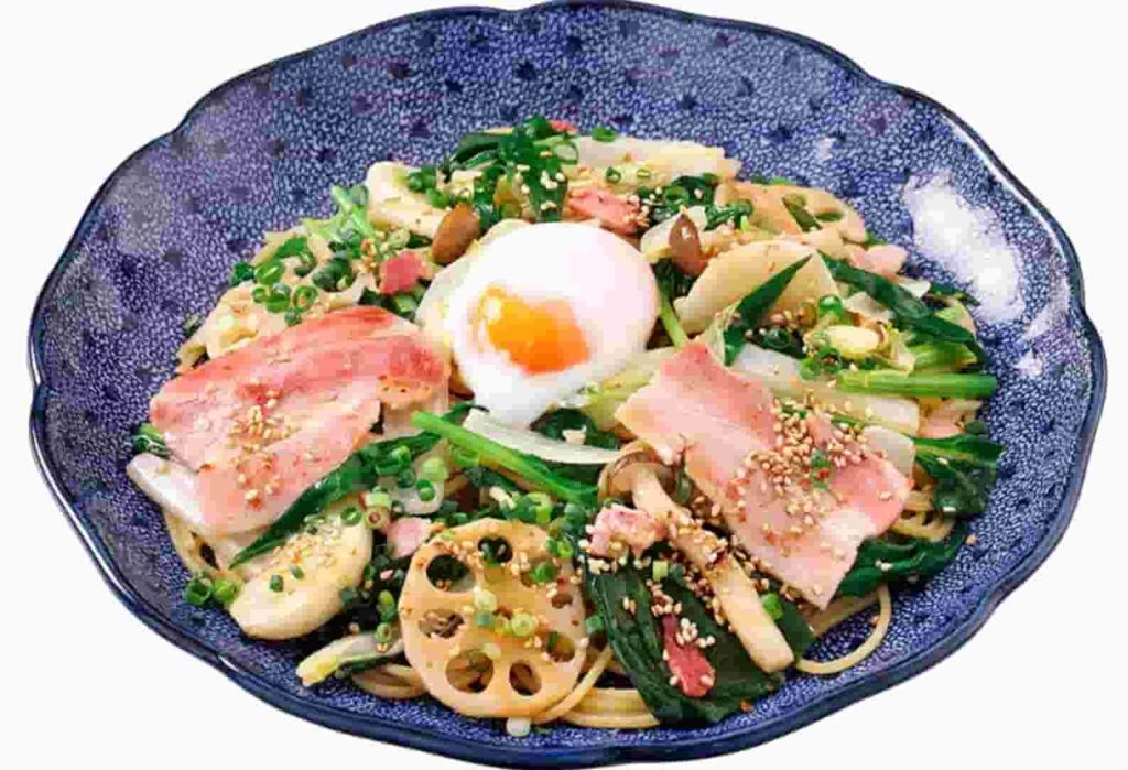 パスタ五右衛門の三元豚と冬野菜づくしのよくばりスパゲッティー(醤油バター)