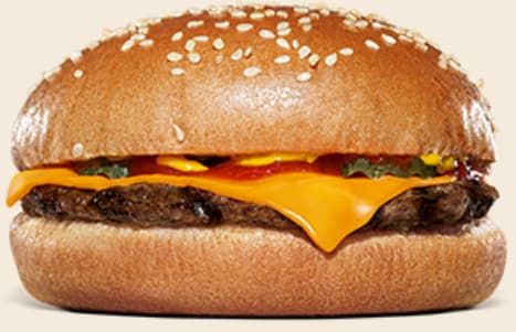 バーガーキングのチーズバーガー