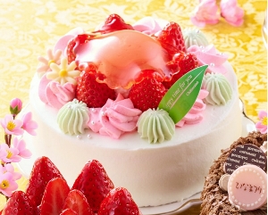 シャトレーゼのひなまつりケーキ_お花のフリルショートデコレーション 14cm