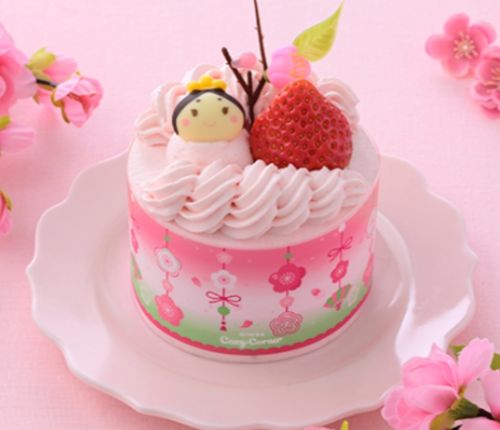 銀座コージーコーナーのお雛様ケーキの画像