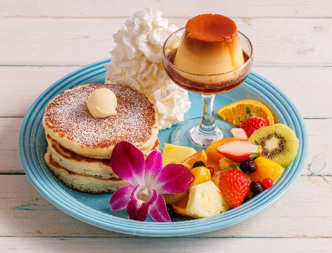 コナズ珈琲のプリンアラモナパンケーキ