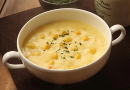 ピザーラのコーンクリームスープ