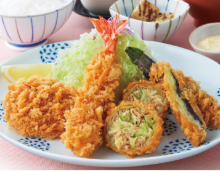 とんかつ和幸の彩り盛合せ膳「葵(あおい)」