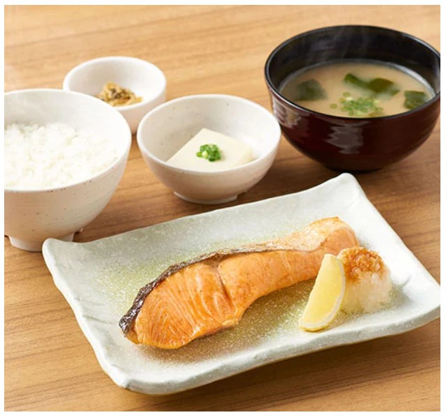 やよい軒の銀鮭の塩焼定食の画像