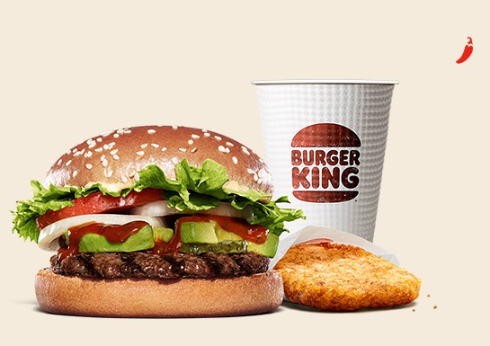 バーガーキングのスパイシーサルサ アボカドワッパーJr. Set