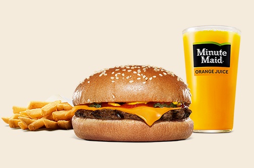 バーガーキングのチーズバーガーキッズセット