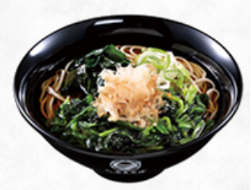 富士そばのほうれん草そば(うどん)
