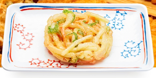 はなまるうどんの野菜かき揚げ
