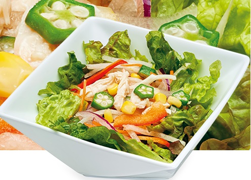 はなまるうどんの野菜サラダ