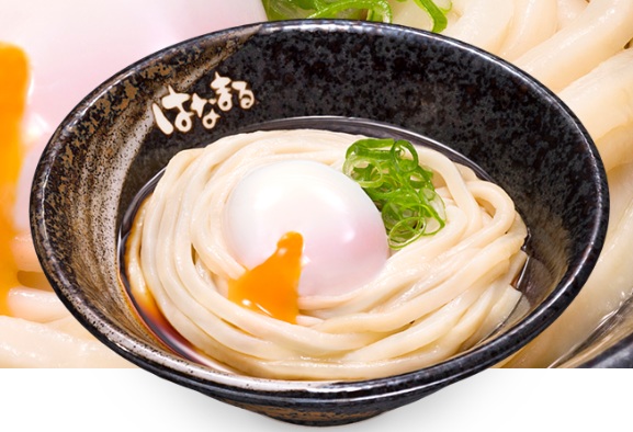 はなまるうどんの温玉ぶっかけ