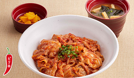 ジョイフルの旨みたっぷり豚キムチ丼