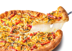 ピザハットの和風明太カルボナーラピザ