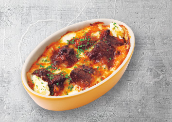 ピザハットの牛タンシチューの濃厚グラタン