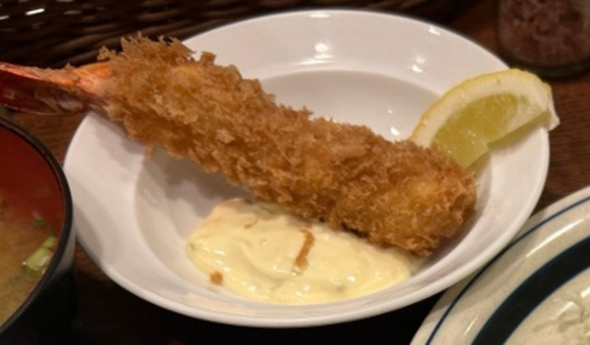 かつれつ四谷たけだのエビフライ(1本)