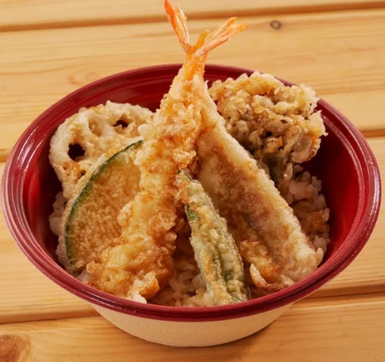 ゆめあん食堂の上海老天丼