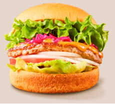 フレッシュネスバーガーのガーデンサラダバーガー