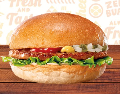 ゼッテリアのハンバーガー
